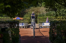 Lege bankjes groen arbitrage