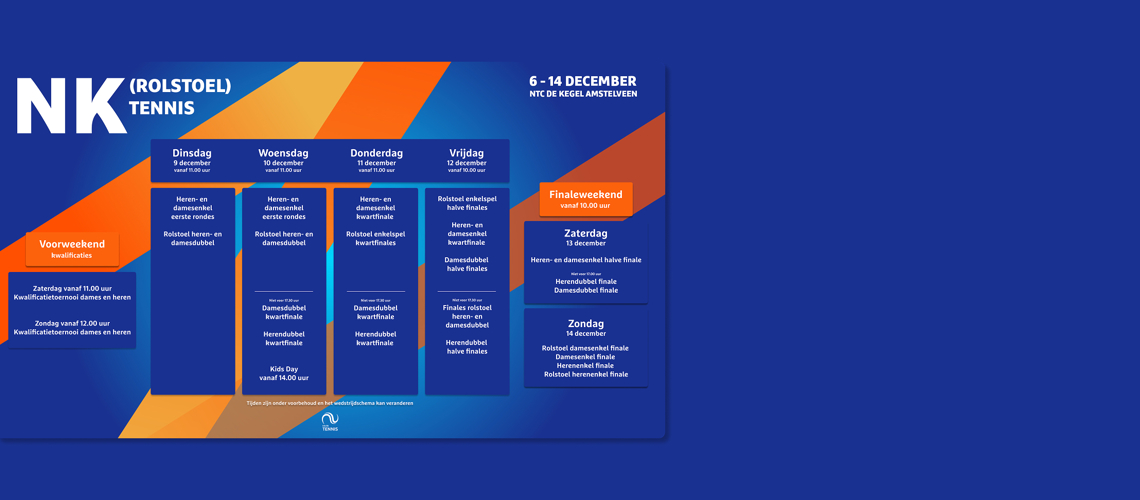 NK Tennis Programma website