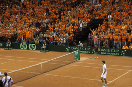 Davis Cup Juichende fans - Robin Haase