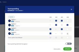 KNLTB Digitale Teamopstelling