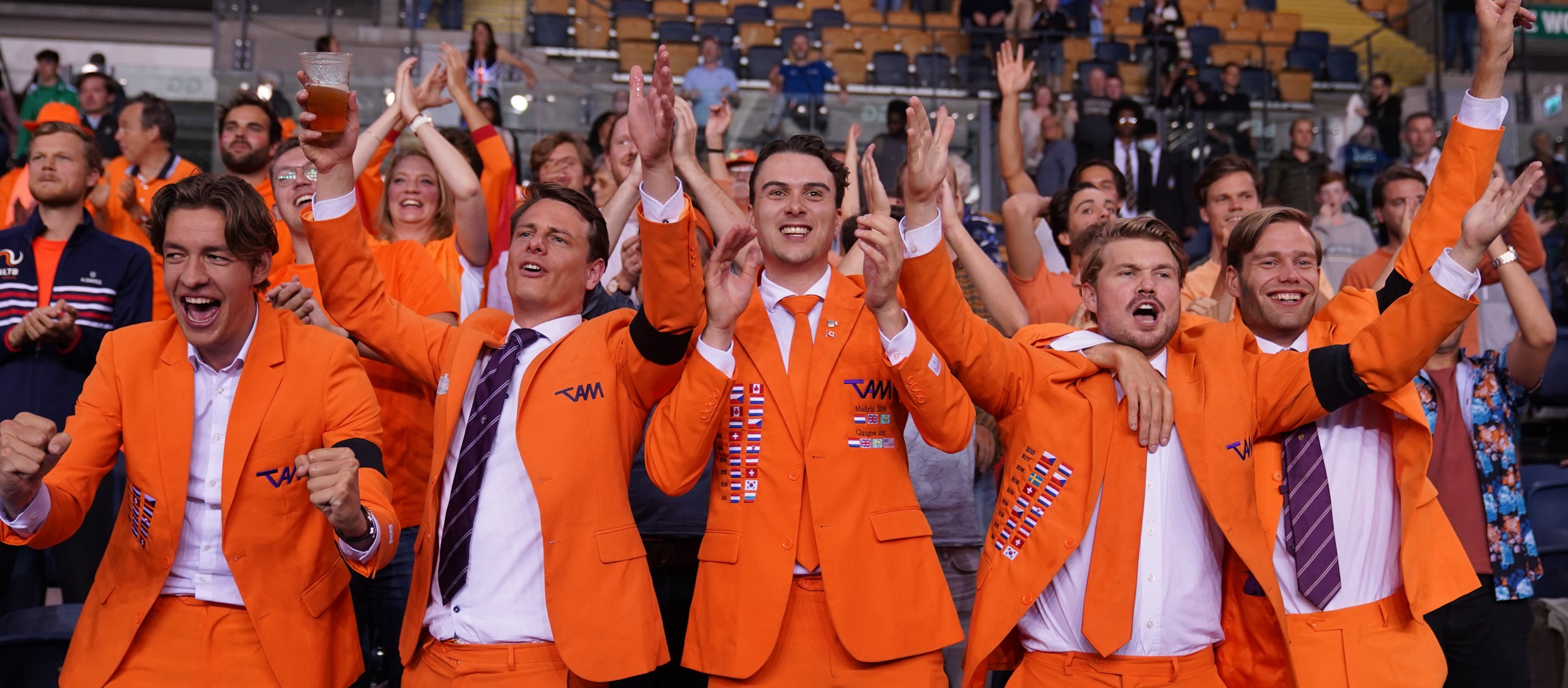 Davis Cup Groningen fans studenten