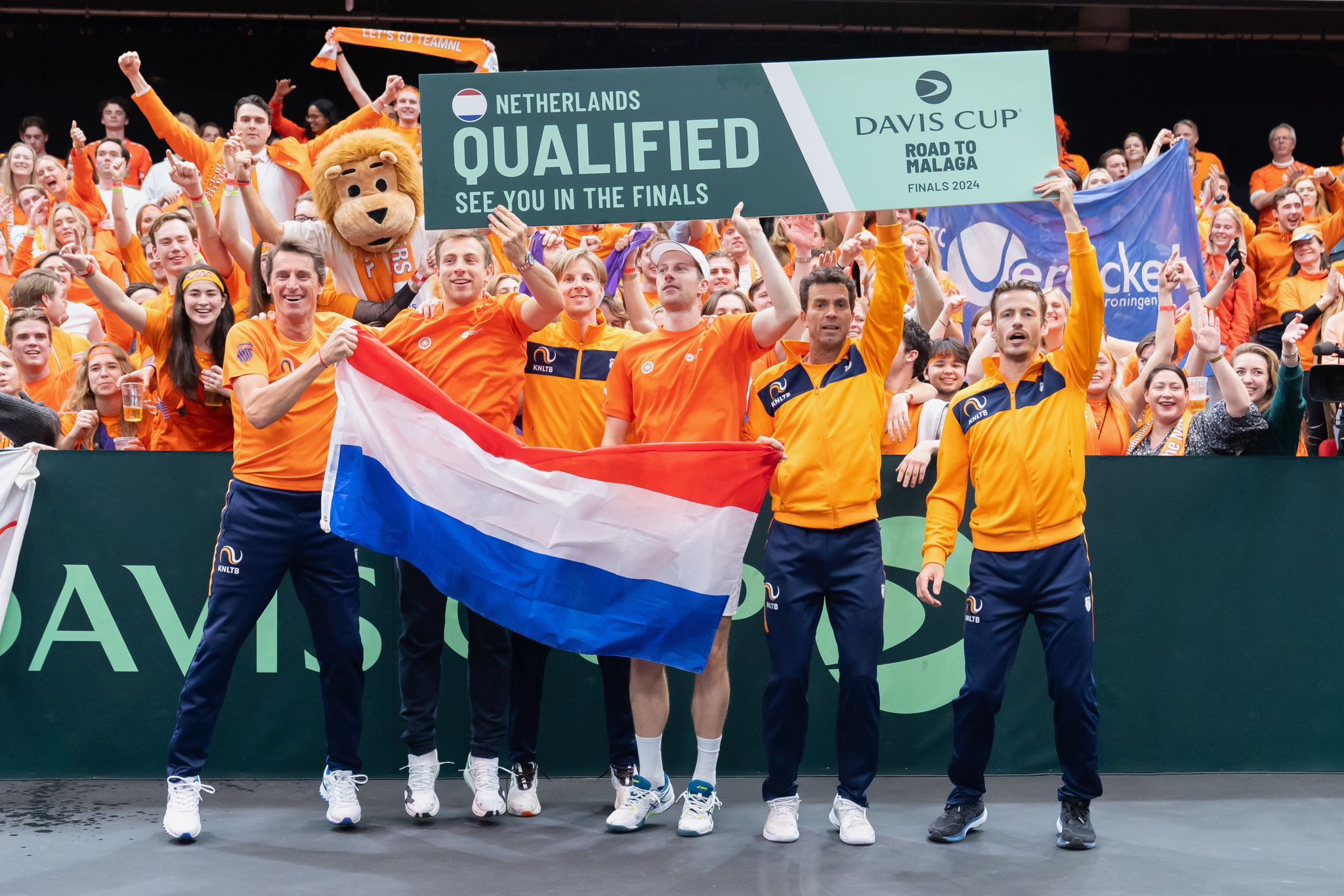 Teamfoto Davis Cup Groningen