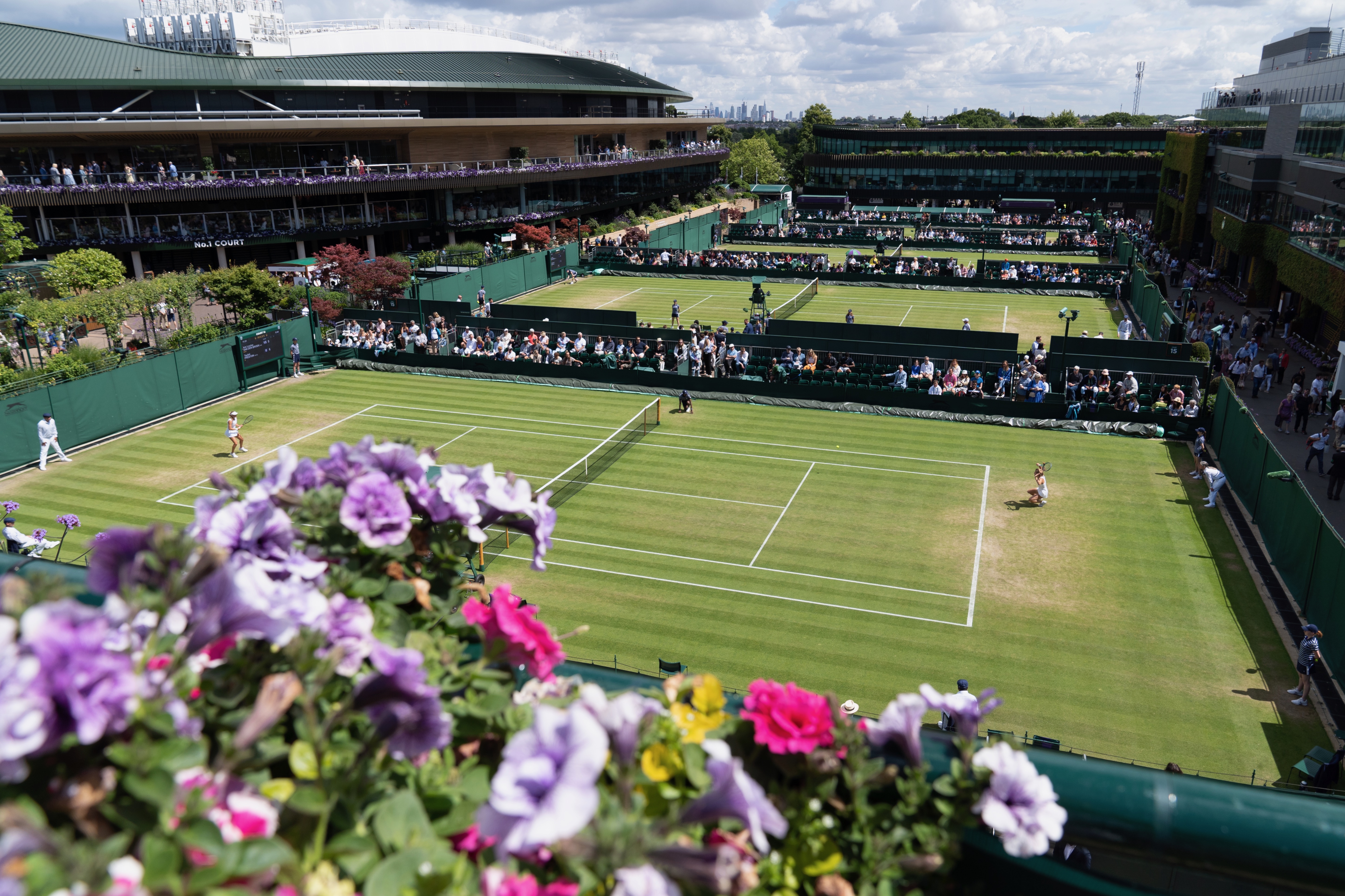 Overzichtsfoto Wimbledon bijbanen