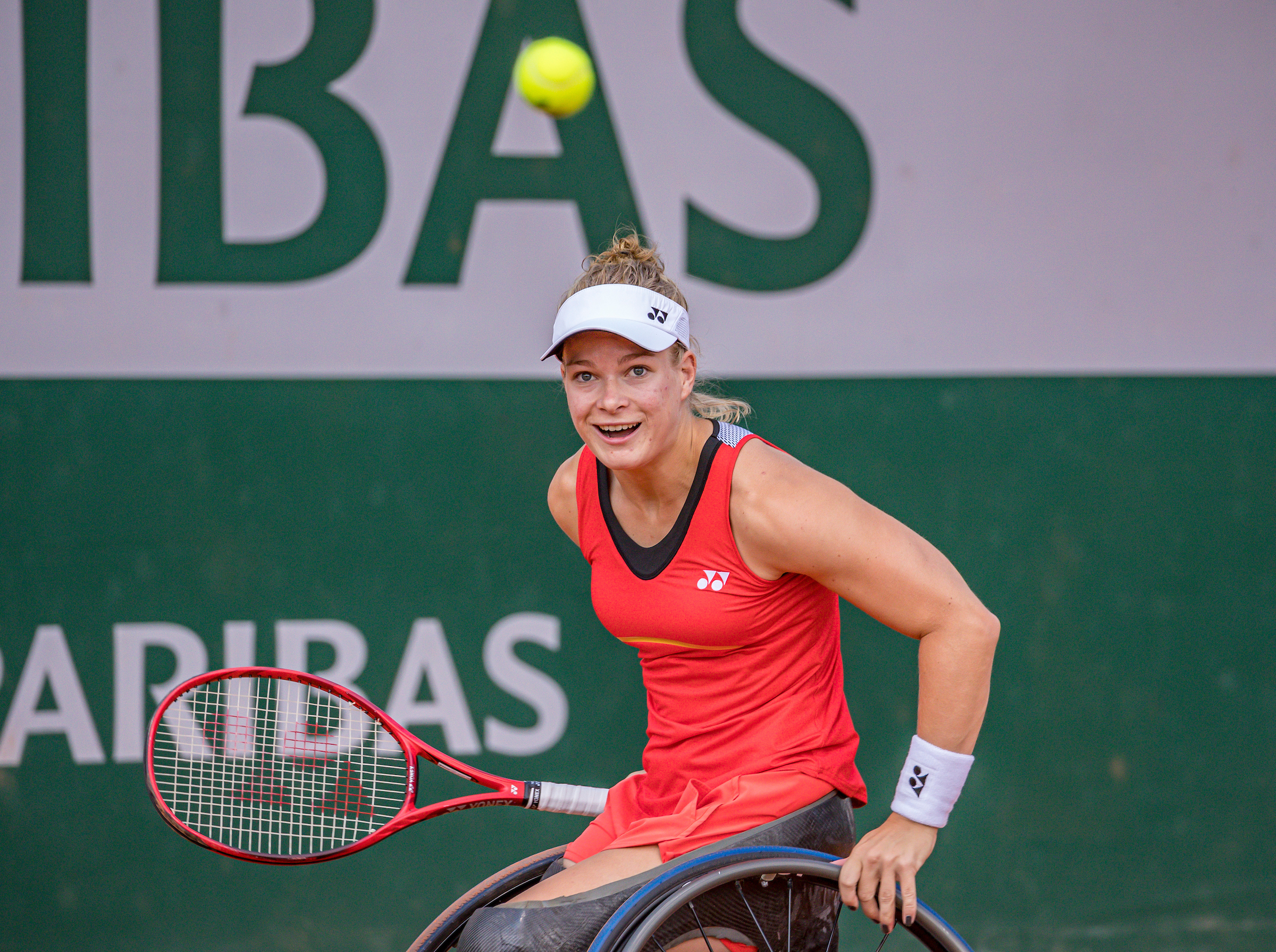 Diede de Groot ogen op bal