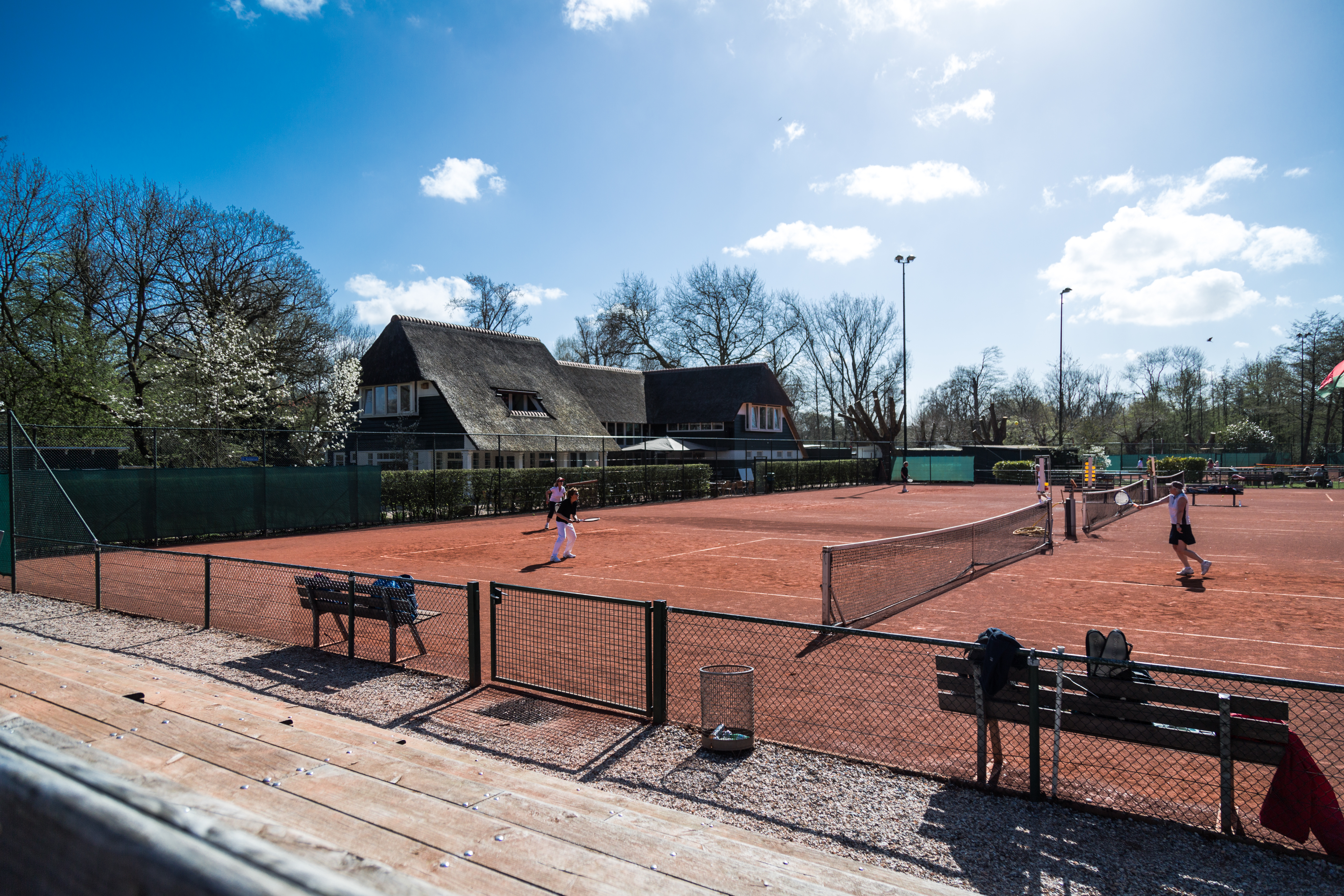 Tennisbaan zomer
