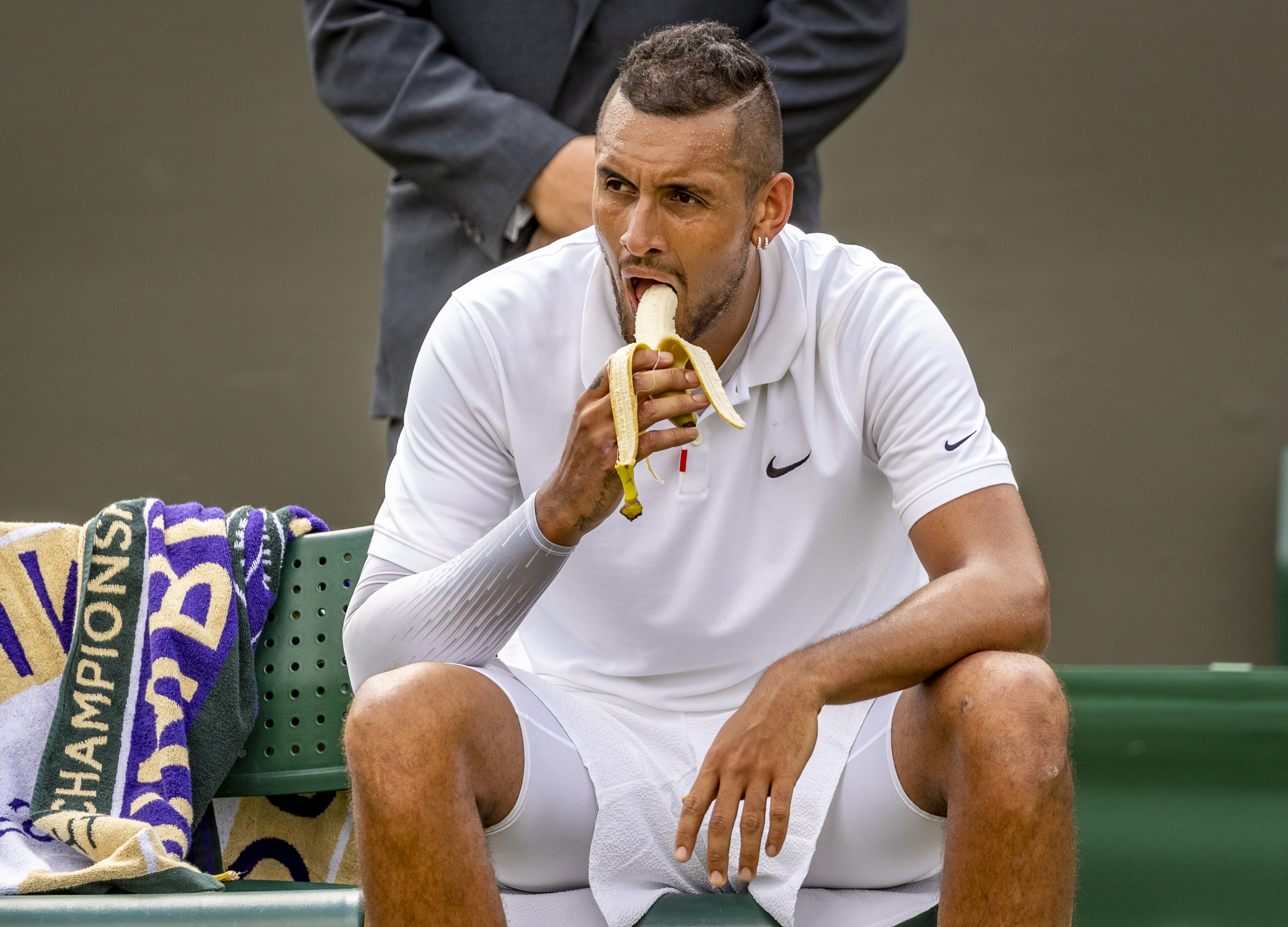 Kyrgios Banaan Eten Wimbledon