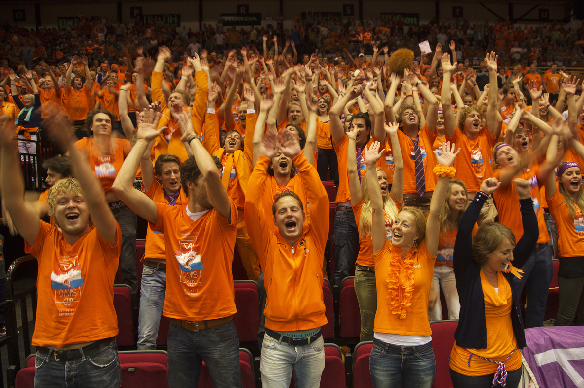 Davis cup juichende fans (3)