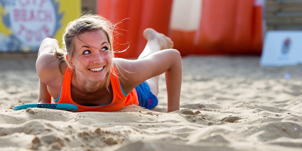 Margot van Doorn NK Beachtennis 2014