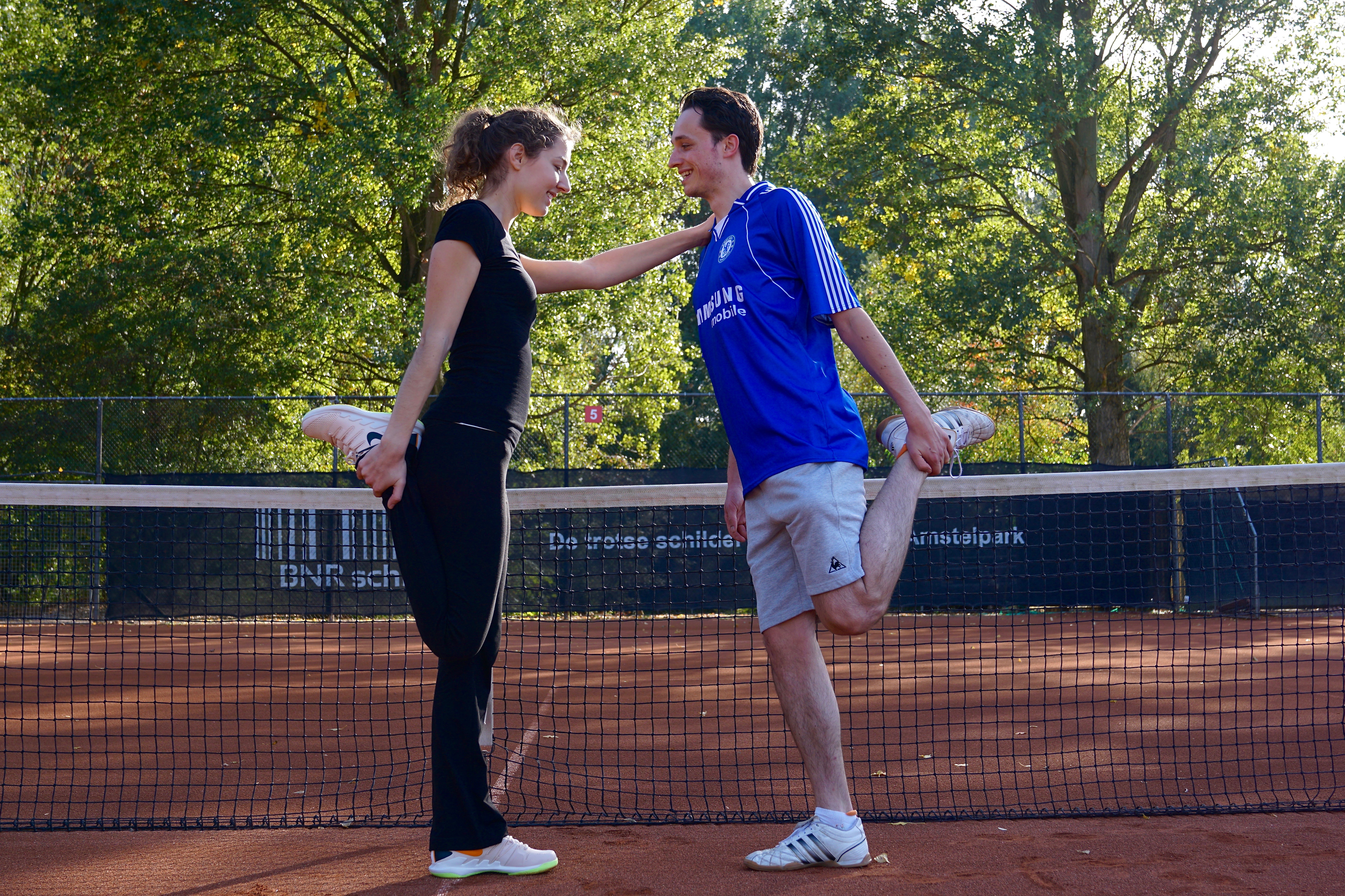 Rekken, strekken warming up 4