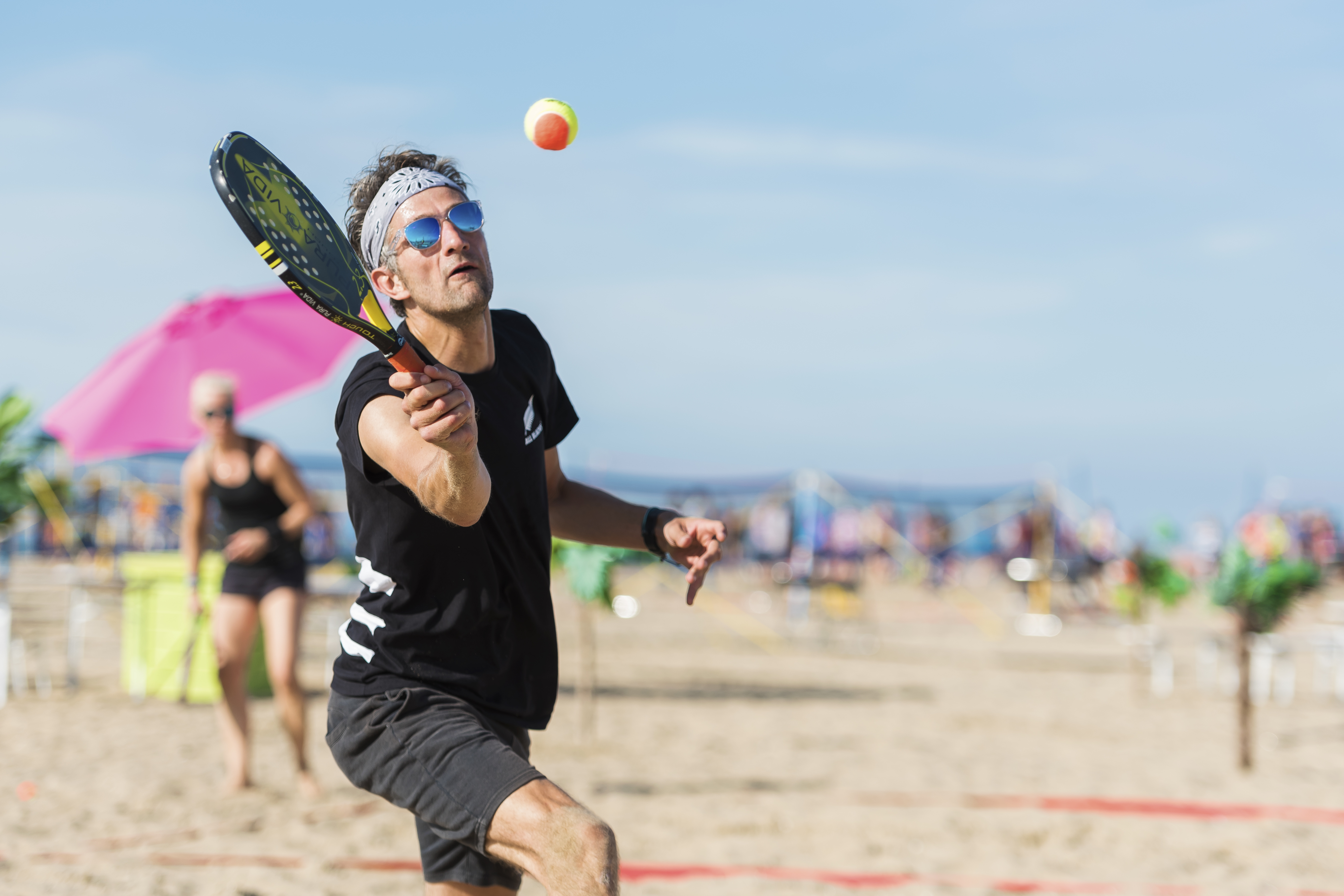 Beachtennis Tim forehand