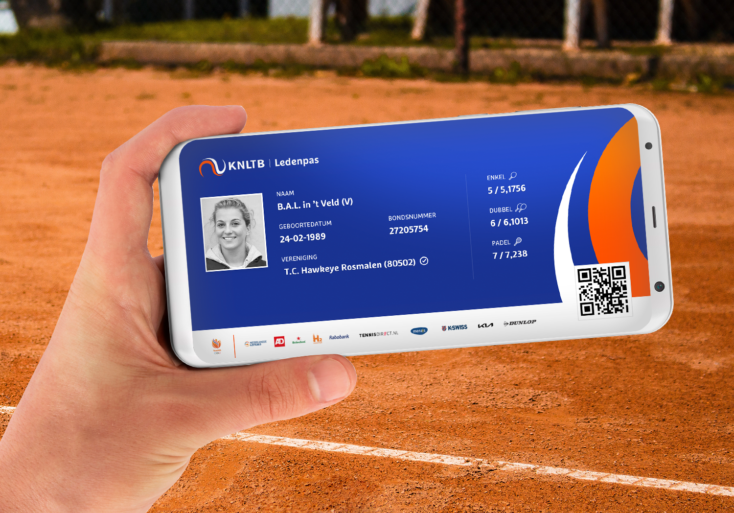 Montage Digitale Ledenpas (Witte Telefoon)