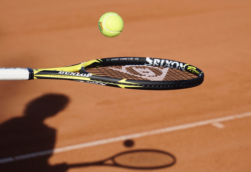 Dunlop racket stuiteren